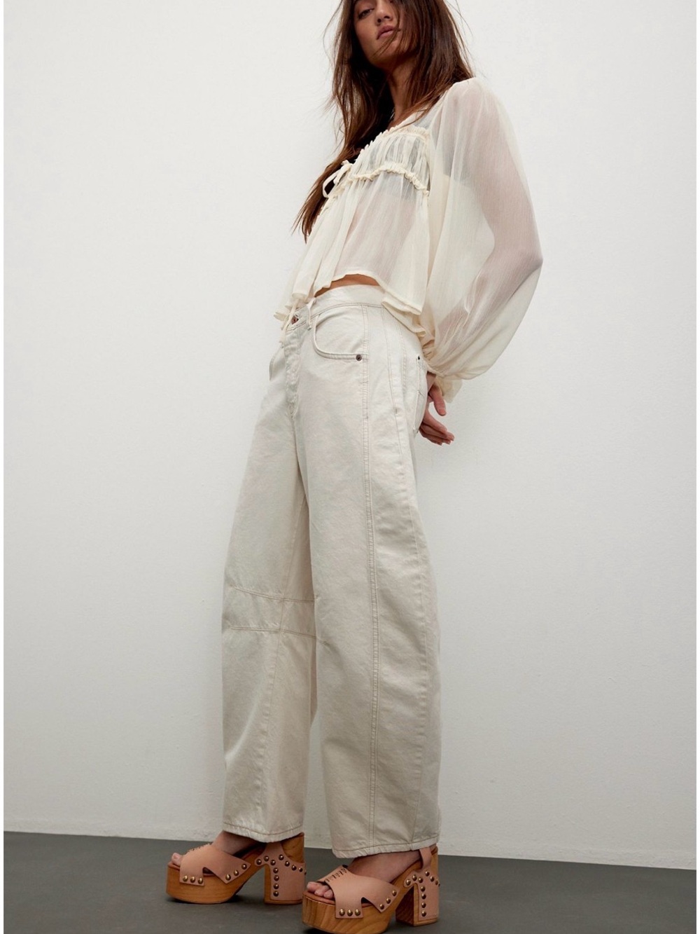 Good Luck Barrel jeans *milk* - Picture 3 of 5